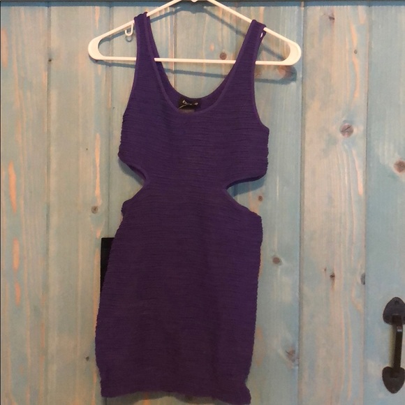 Bebe bondage medium purple dress - Picture 2 of 5